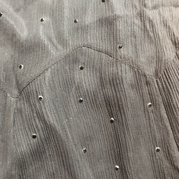 Emma Black Silk Rhinestone Skirt, GUC, 8 - Picture 3 of 9